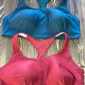 2 Avia xxxl plus size 22 sports bras Razorback